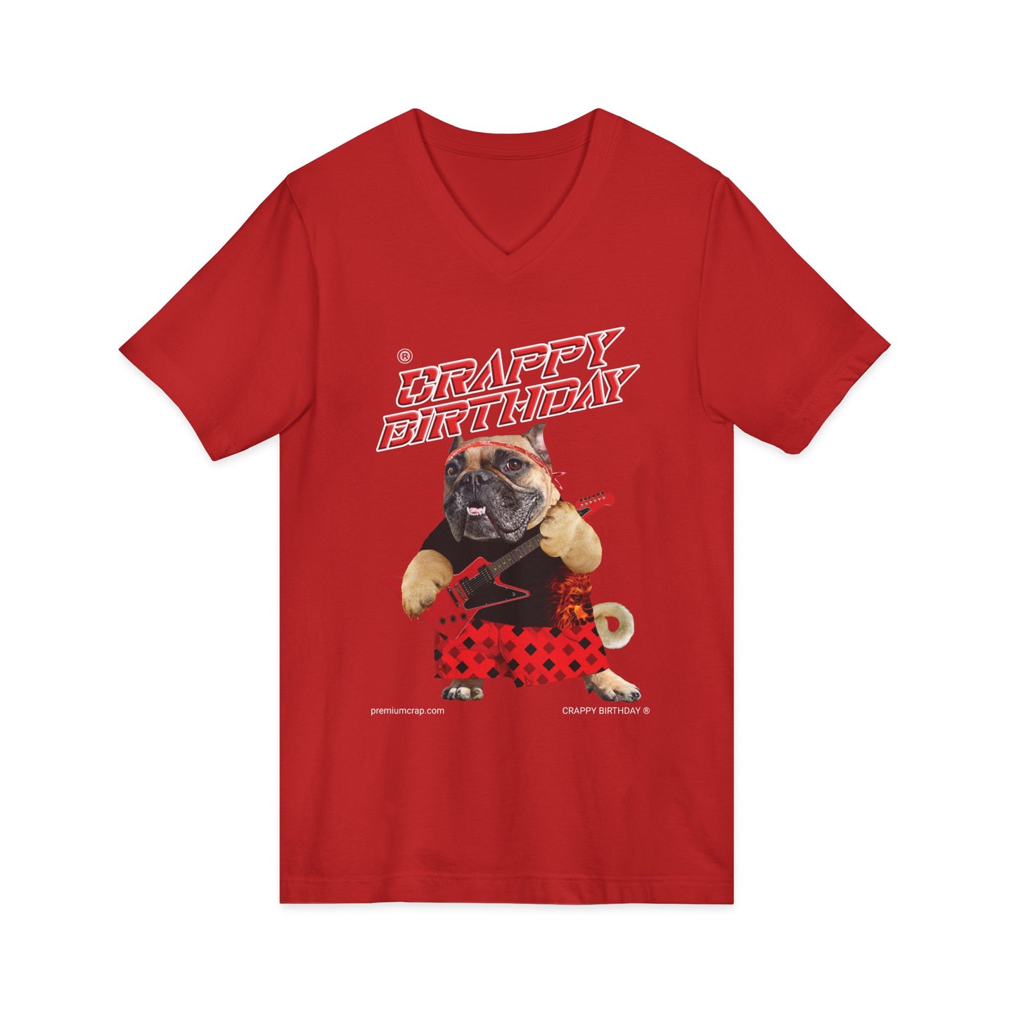 Crappy Birthday II Jersey Short Sleeve V-Neck Tee