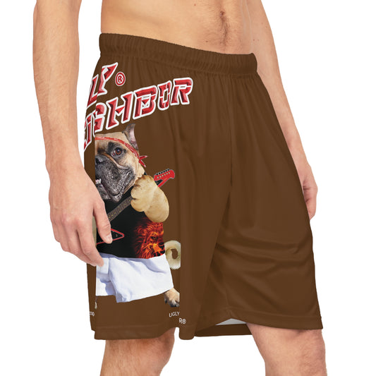 Ugly Neighbor BougieBooty Baller Shorts - Brown