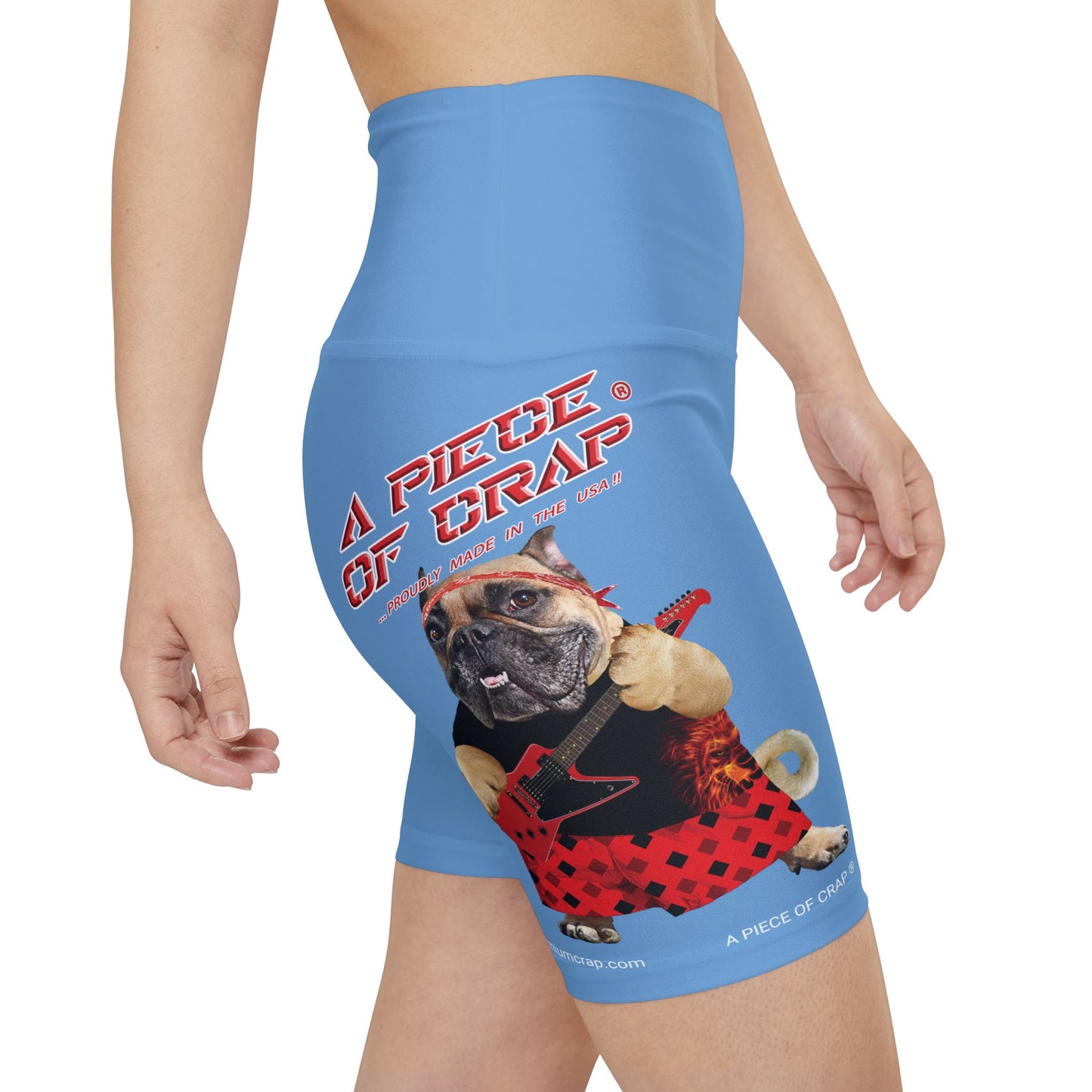 A Piece Of Crap II Women's Workout Shorts - Light Blue