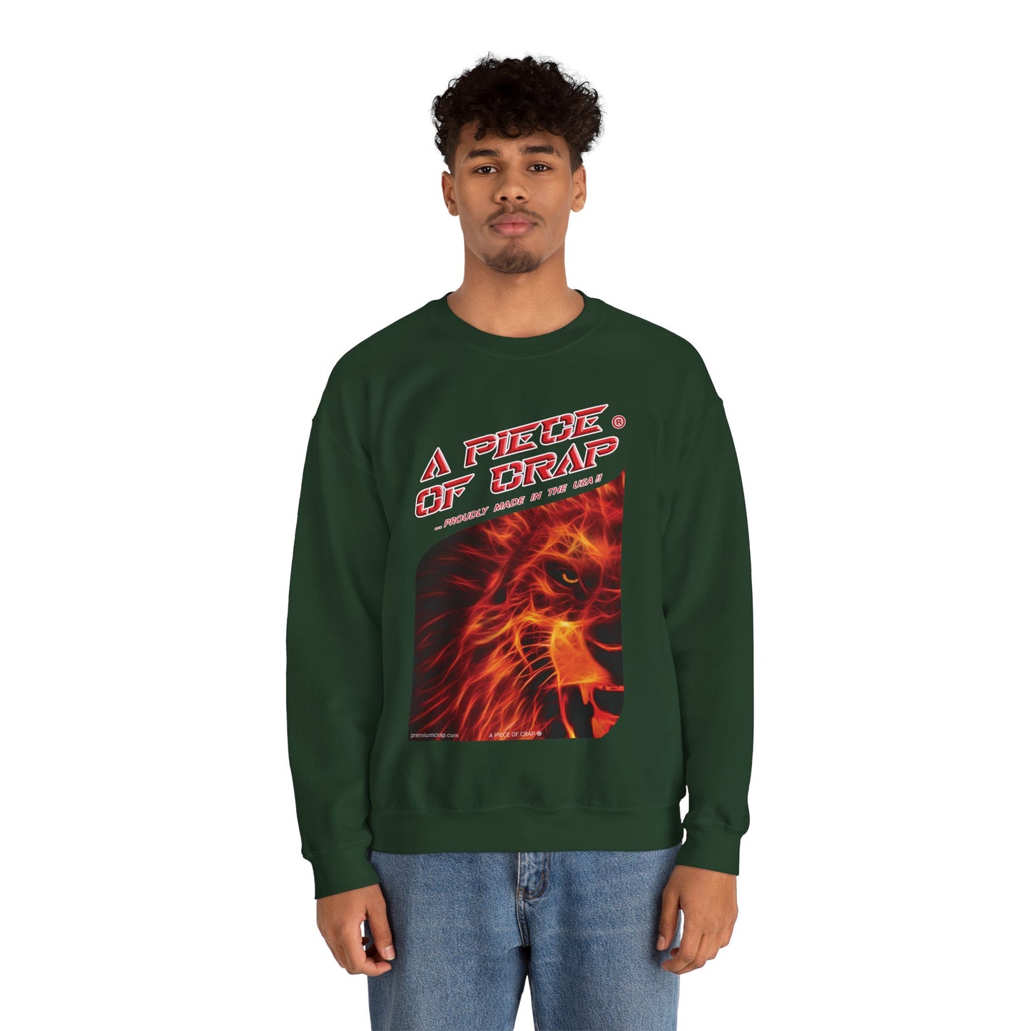 A Piece of Crap Men's Heavy Blend Crewneck Sweatshirt