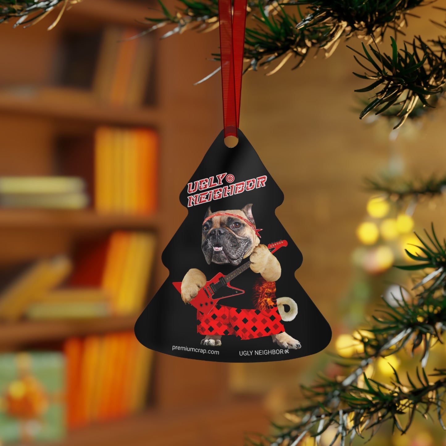 Ugly Neighbor II Christmas Metal Ornaments