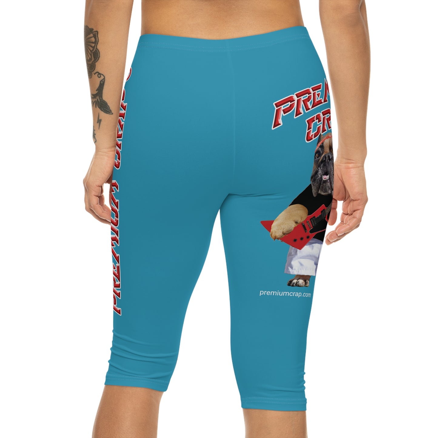 Premium Crap Women’s Capri Leggings - Turquoise