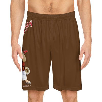 Premium Crap Basketball Shorts - Brown