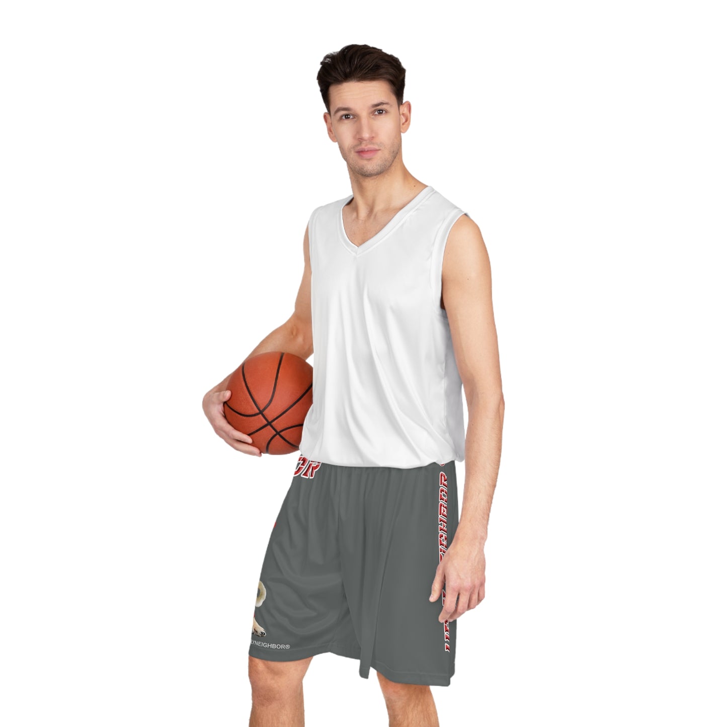 Ugly Neighbor II Basketball Shorts - Dark Grey