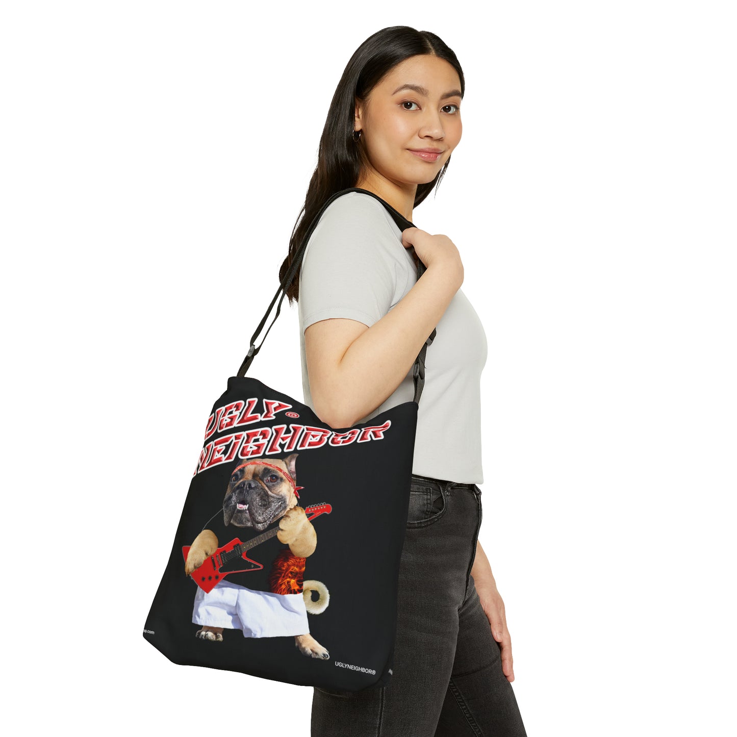 Ugly Neighbor Adjustable Tote Bag