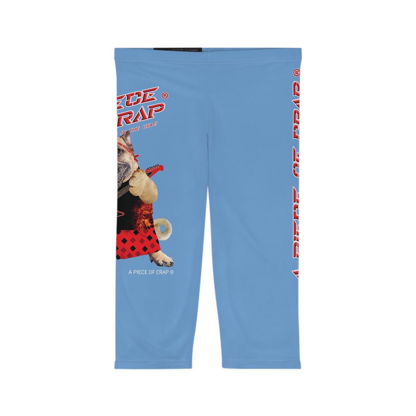 A Piece Of Crap II Women’s Capri Leggings - Light Blue