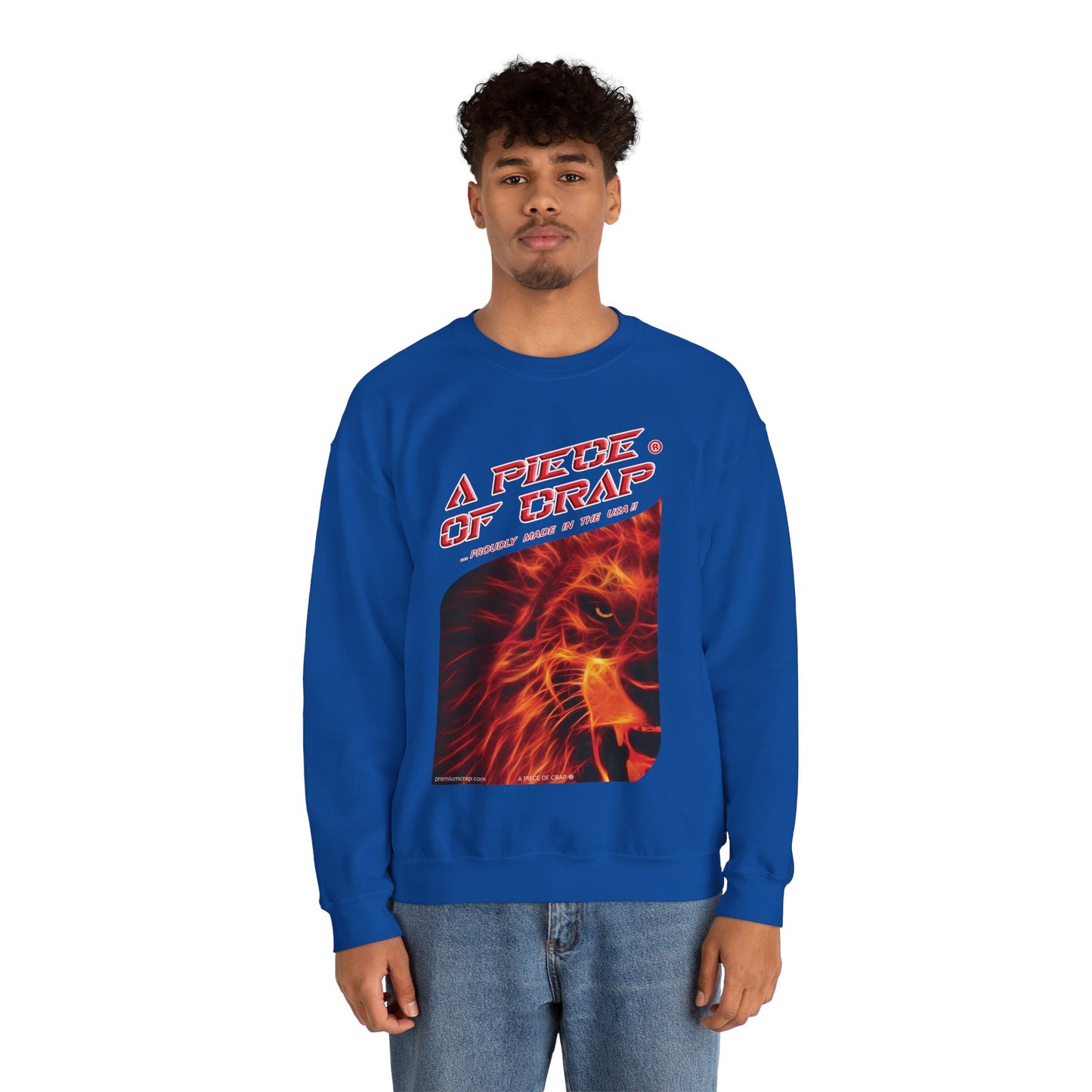 A Piece of Crap Men's Heavy Blend Crewneck Sweatshirt