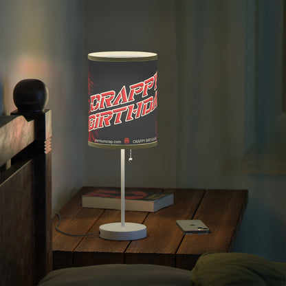 Crappy Birthday Lamp on a Stand