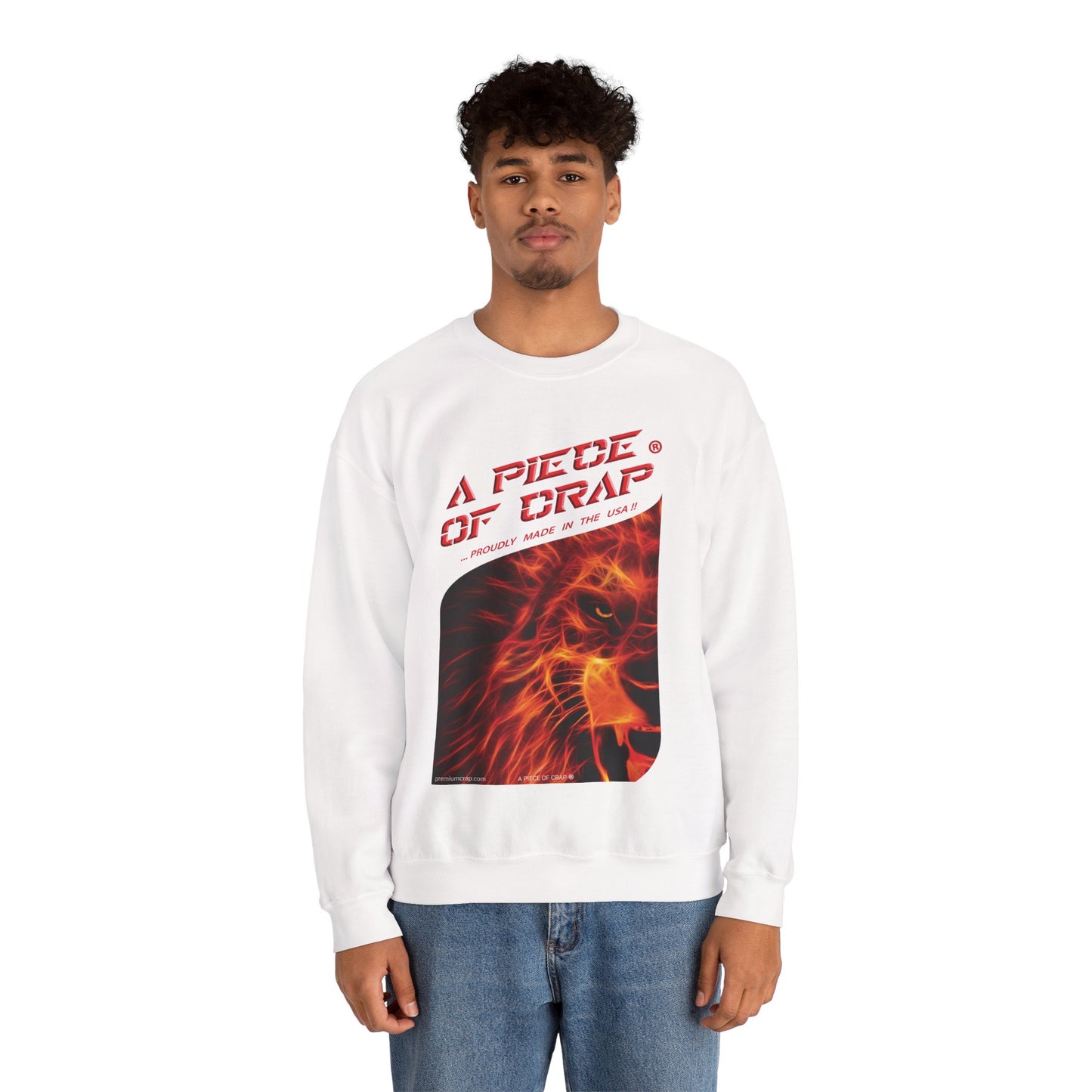 A Piece of Crap Men's Heavy Blend Crewneck Sweatshirt
