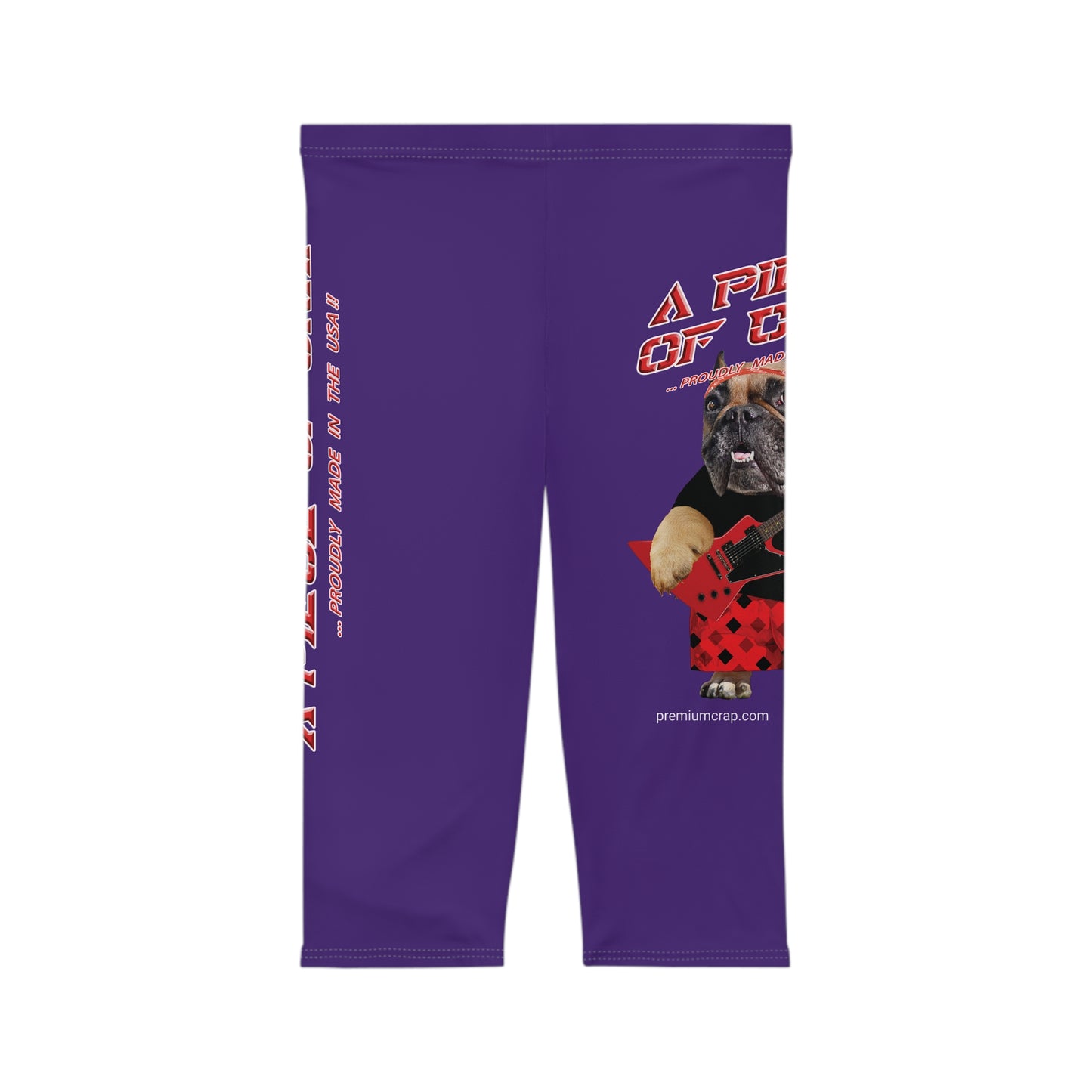 A Piece Of Crap II Women’s Capri Leggings - Purple