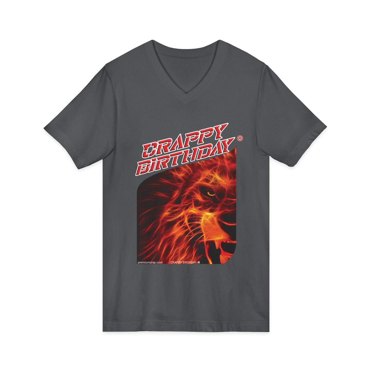 Crappy Birthday Jersey Short Sleeve V-Neck Tee