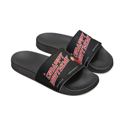 Crappy Birthday II Youth PU Slide Sandals