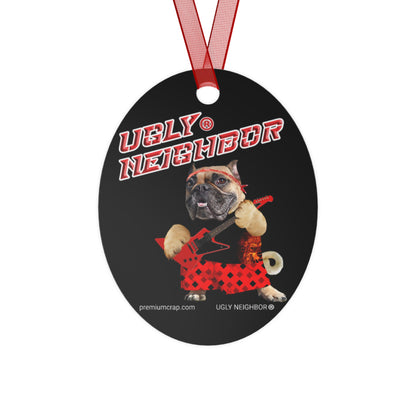 Ugly Neighbor II Christmas Metal Ornaments