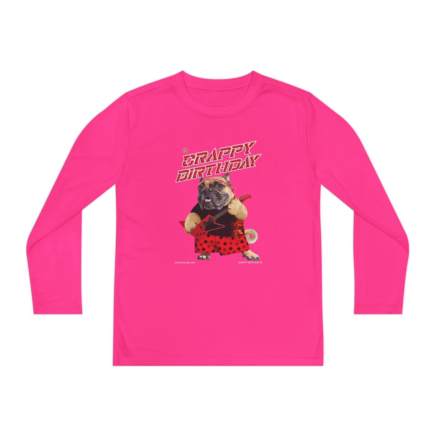 Crappy Birthday II Youth Long Sleeve Competitor Tee