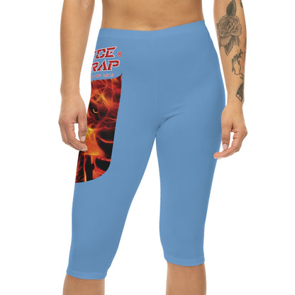 A Piece Of Crap Capri-Cious Leggings - Light Blue
