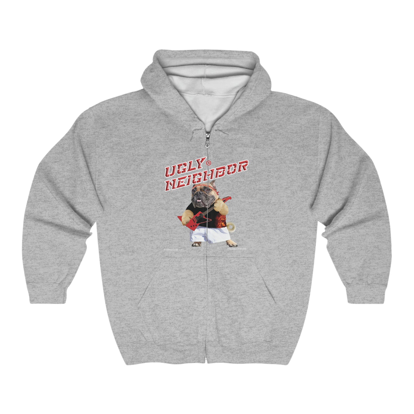 Ugly Neighbor Full Zip Whimsy Hooded Sweatshirt