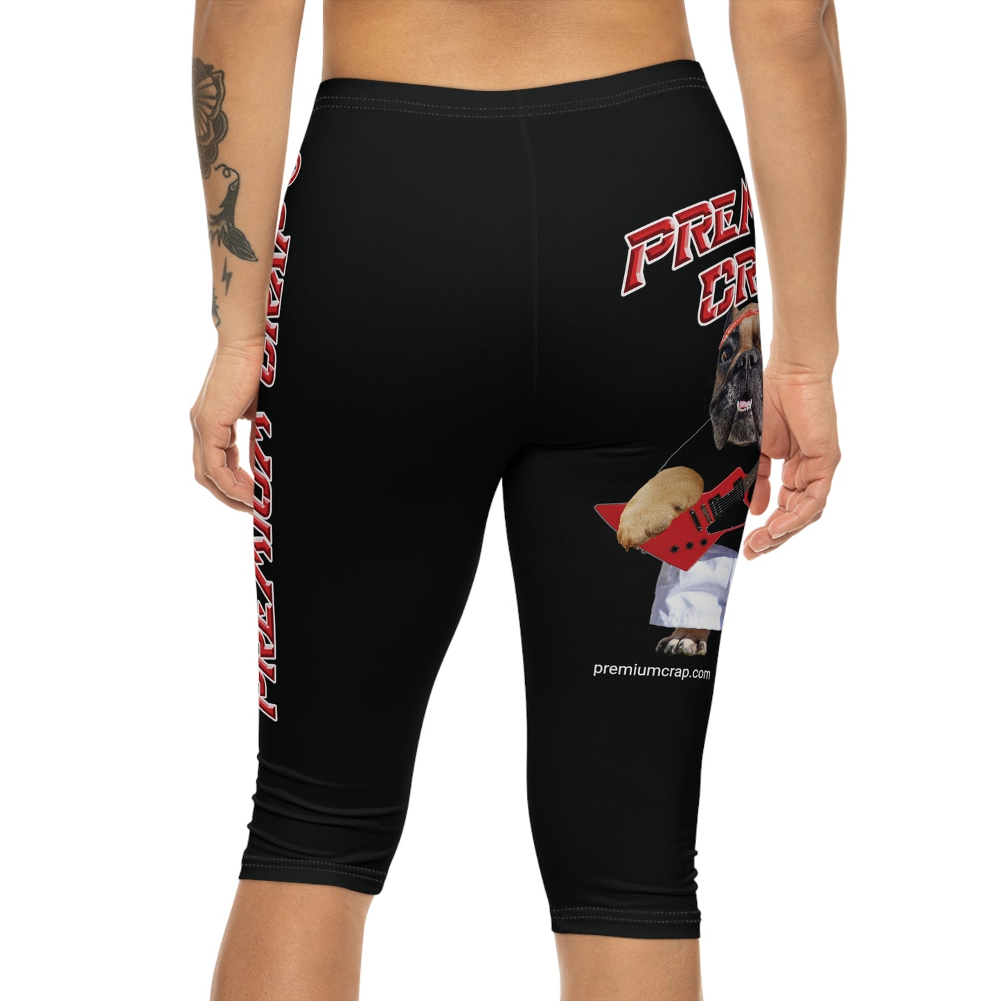 Premium Crap Women’s Capri Leggings - Black