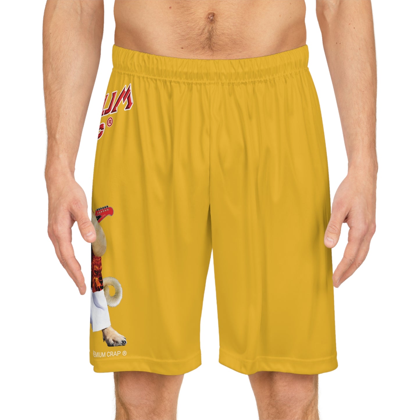 Premium Crap Basketball Shorts - Yellow