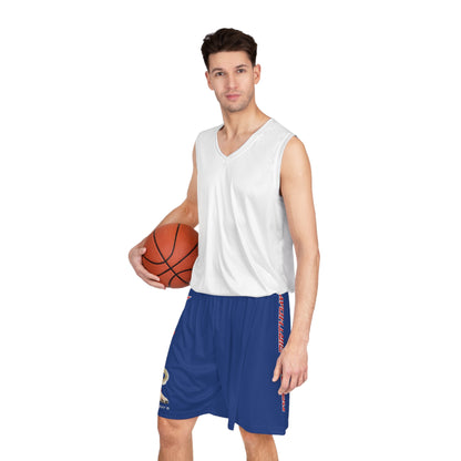 Crappy Birthday II Basketball Shorts - Dark Blue