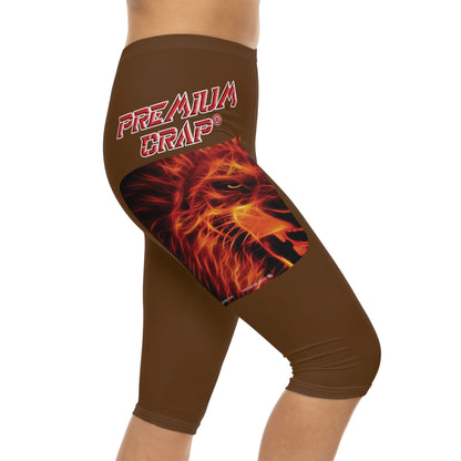 Premium Crap Capri-Cious Leggings - Brown