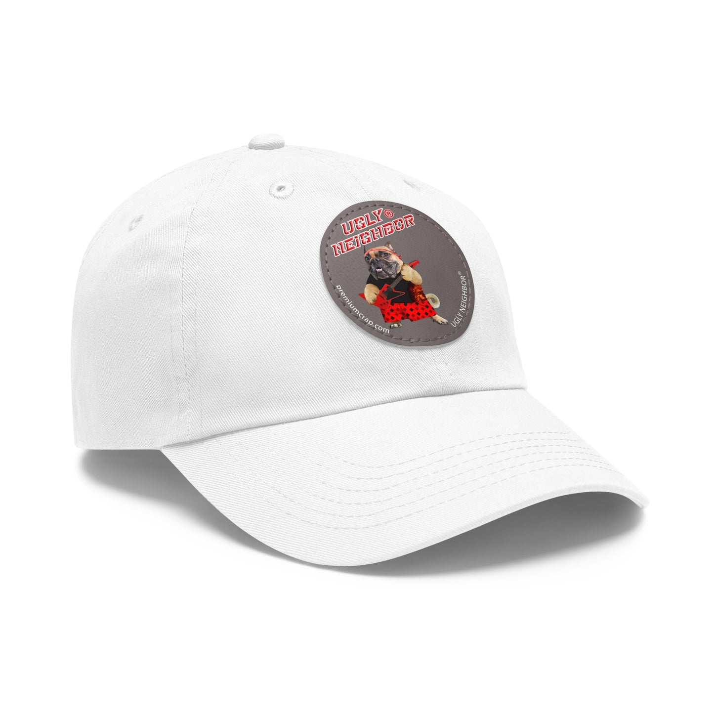 Ugly Neighbor II Dad Hat with Leather Patch (Round)