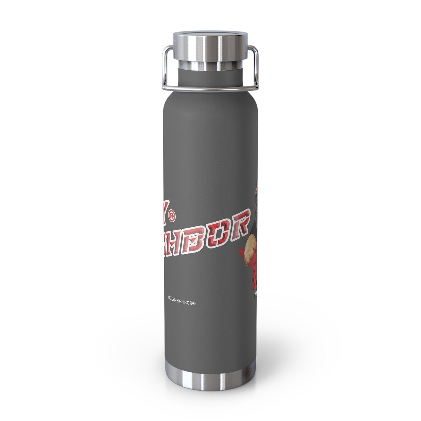 Ugly Neighbor II Stainless Steel Water Bottle, Standard Lid