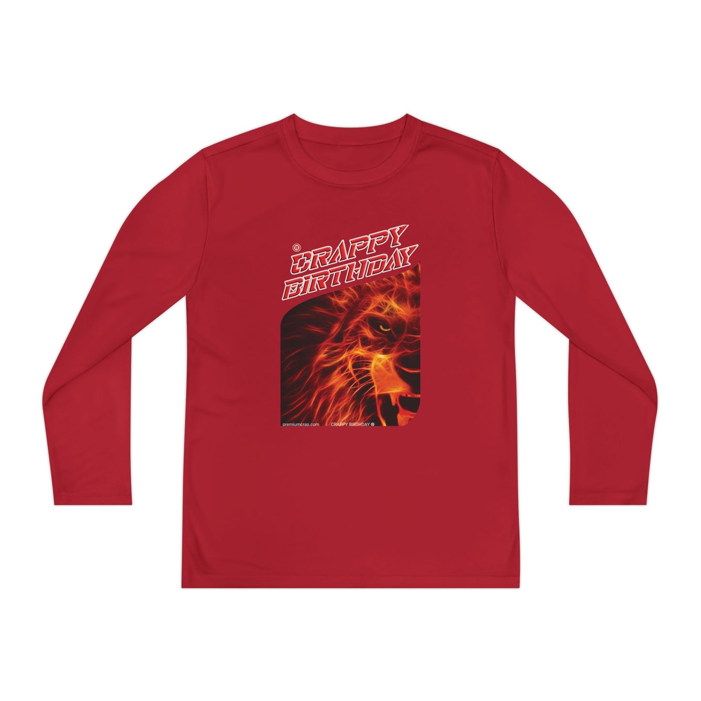 Crappy Birthday Youth Long Sleeve Competitor Tee