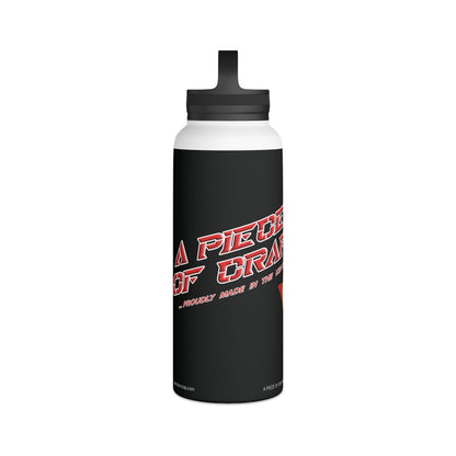 A Piece of Crap II Stainless Steel Water Bottle, Handle Lid