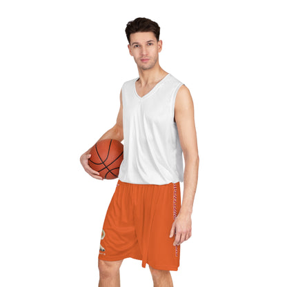 Crappy Birthday II Basketball Shorts - Orange