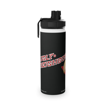 Ugly Neighbor Stainless Steel Water Bottle, Sports Lid