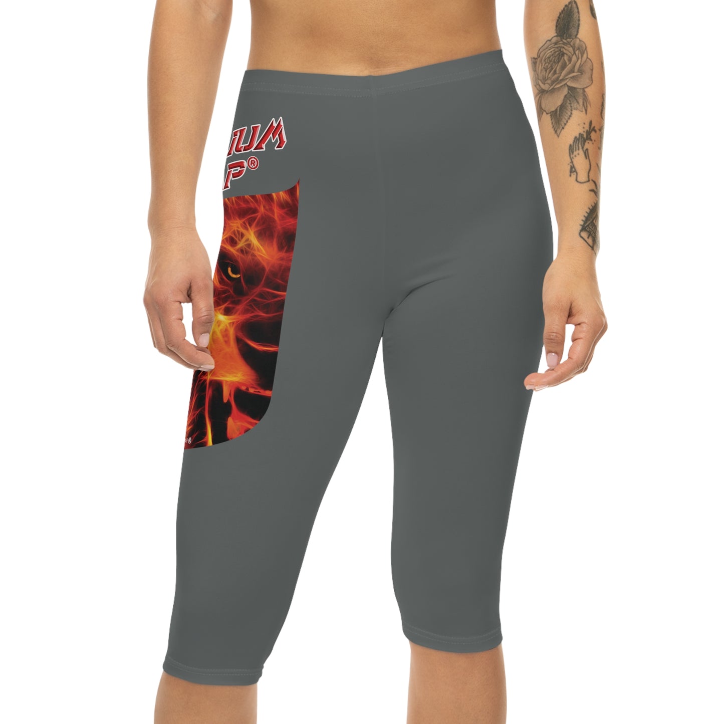 Premium Crap Capri-Cious Leggings - Dark Grey