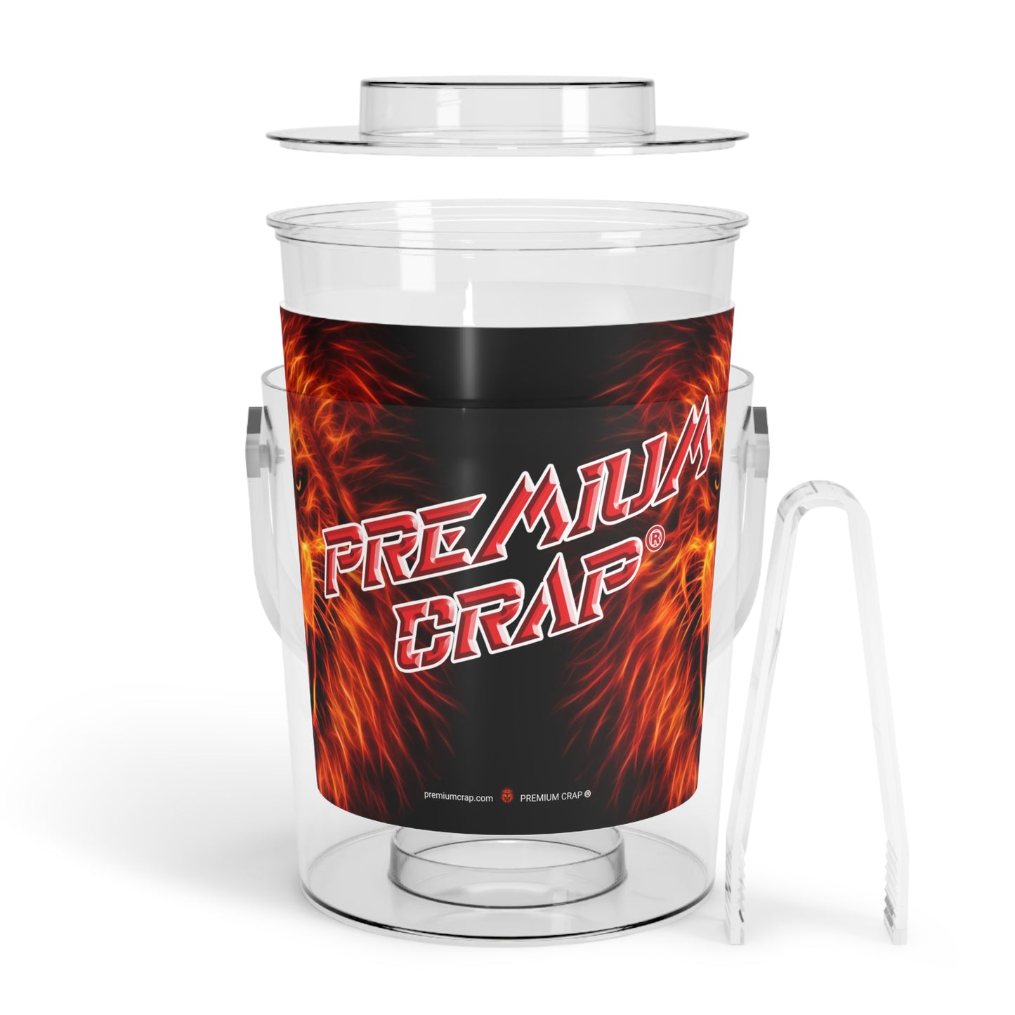 Premium Crap Ice Bucket with Tongs
