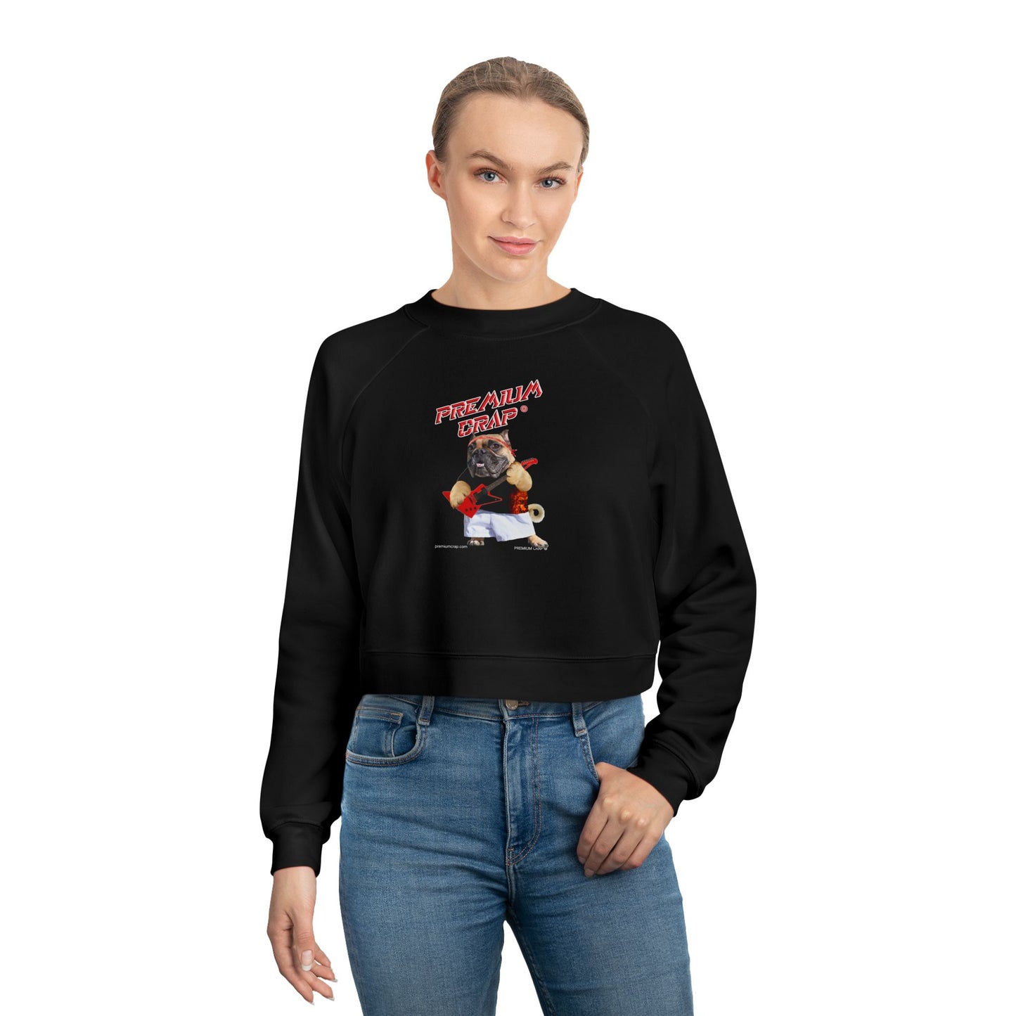 Premium Crap Women's Cropped Fleece Pullover