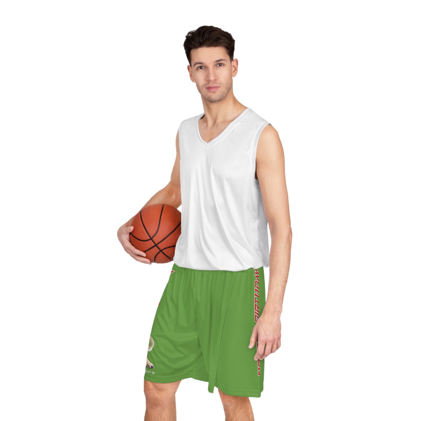 Crappy Birthday II Basketball Shorts - Green