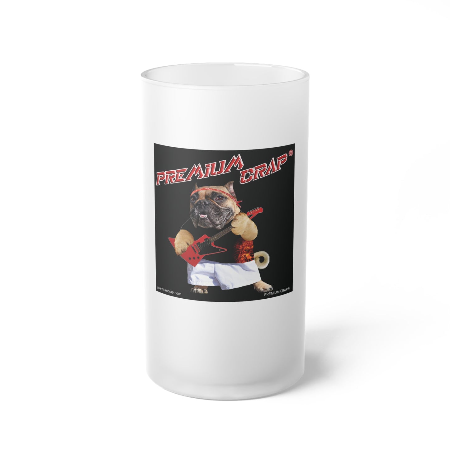 Premium Crap Frosted Glass Beer Mug