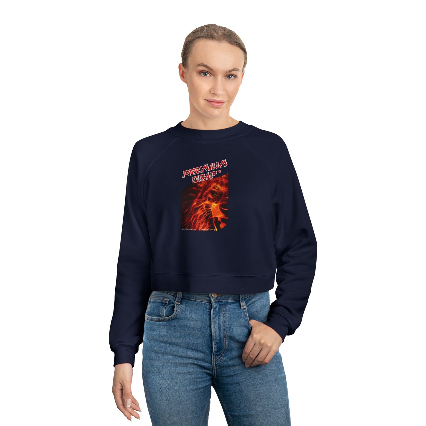 Premium Crap Women's Cropped Fleece Pullover
