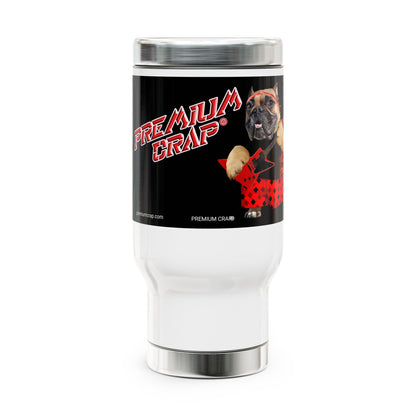 Premium Crap II Stainless Steel Travel Mug with Handle, 14oz