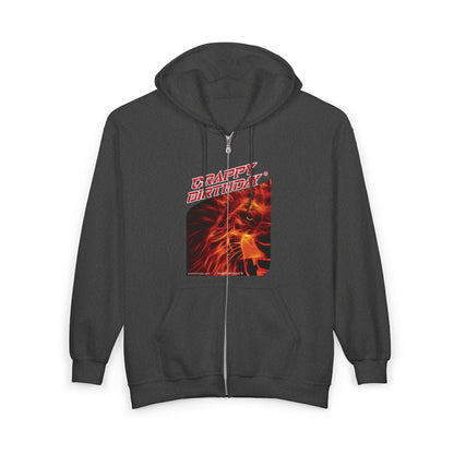 Crappy Birthday Heavy Blend Full Zip Hooded Sweatshirt