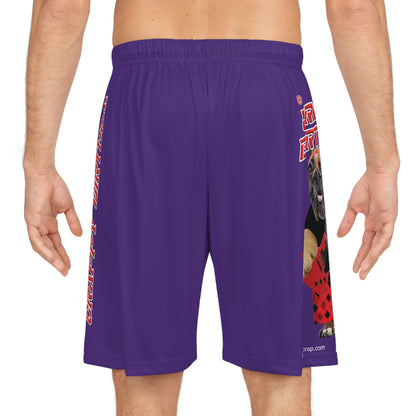Crappy Birthday II Basketball Shorts - Purple