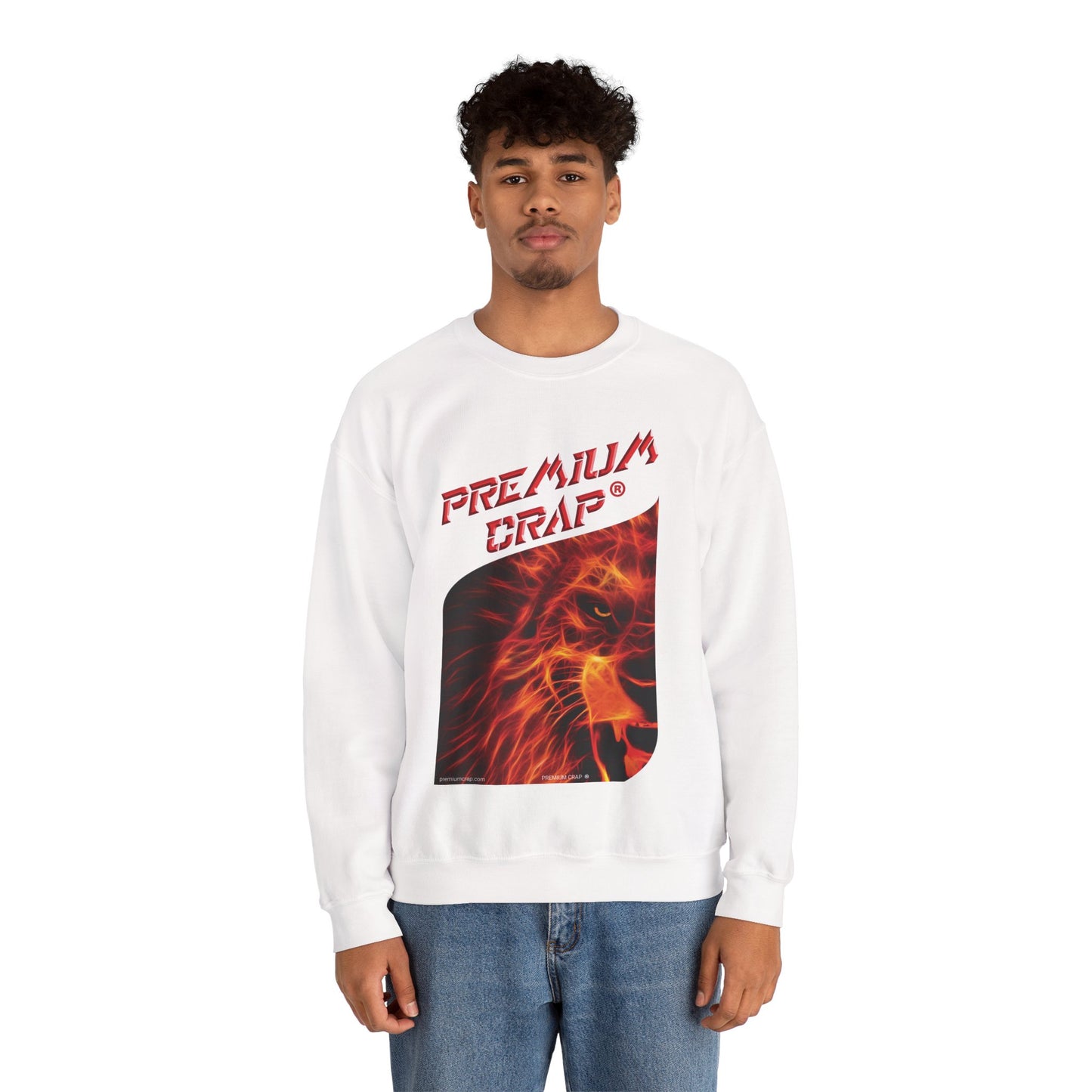 Premium Crap Men's Heavy Blend Crewneck Sweatshirt