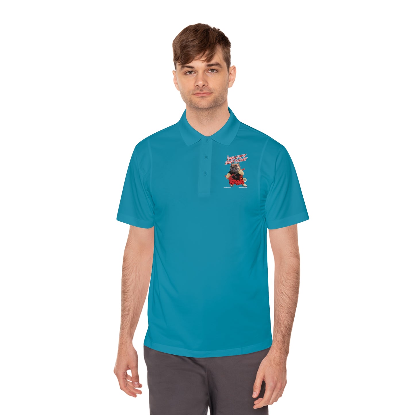 Crappy Birthday II Men's Sport Polo Shirt