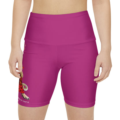 A Piece Of Crap II Women's Workout Shorts - Pink