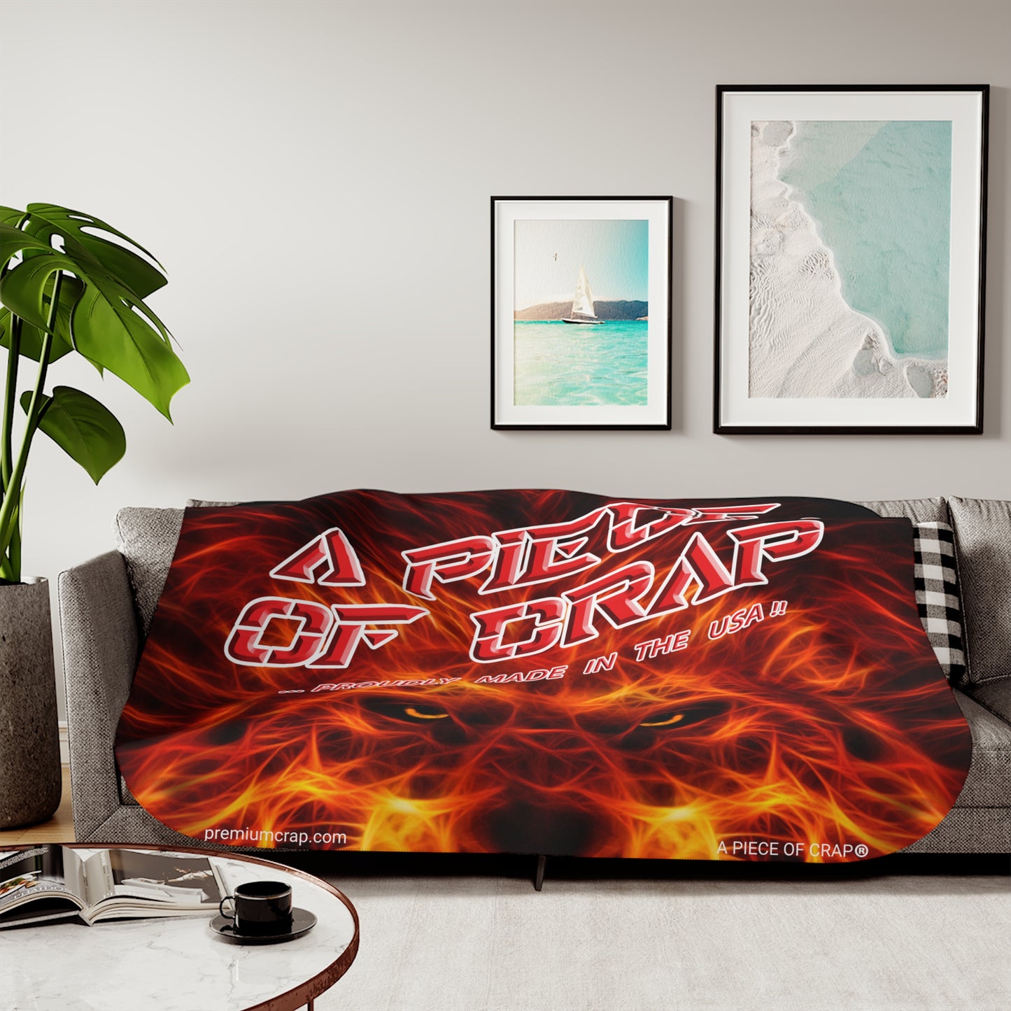 A Piece Of Crap Sherpa Blanket