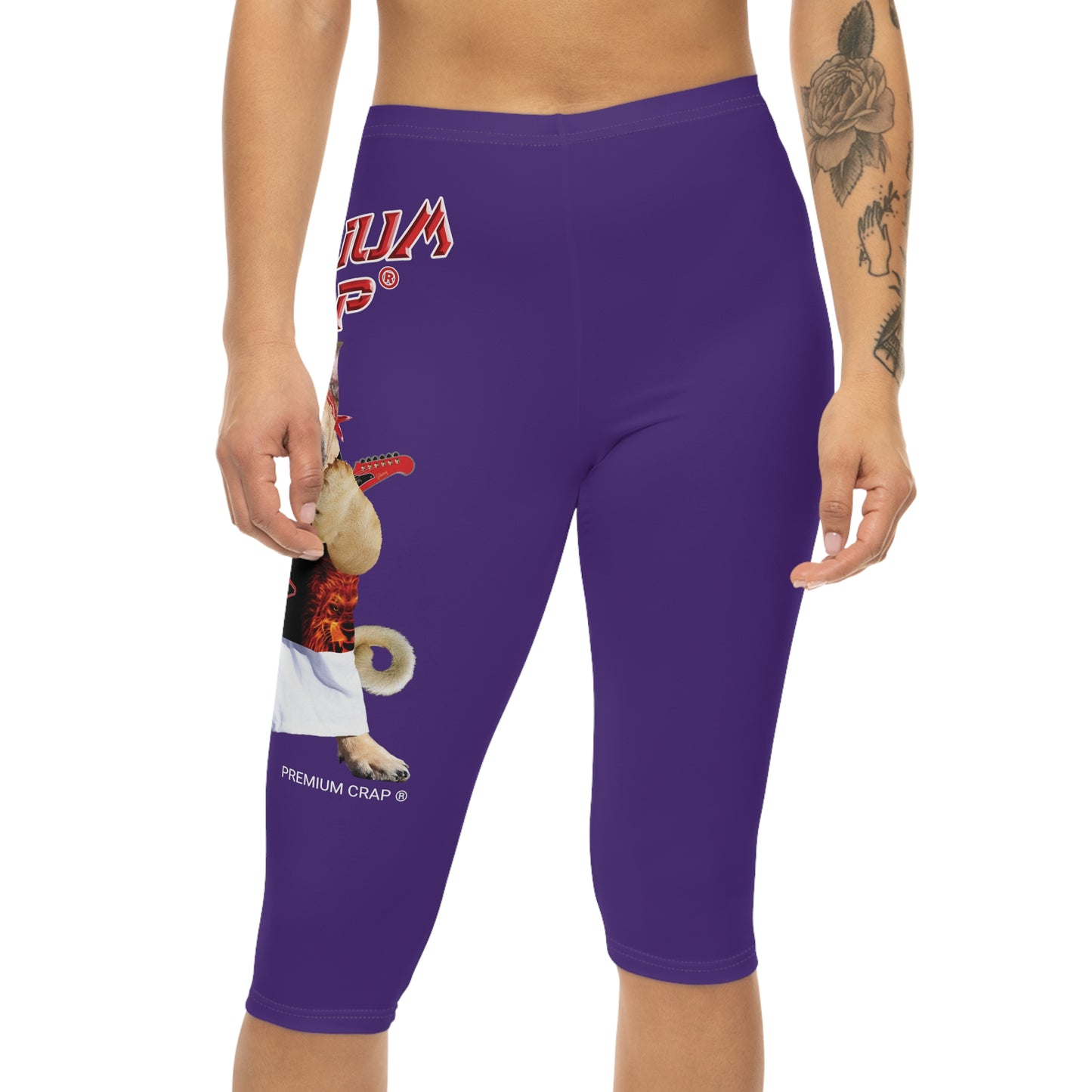 Premium Crap Women’s Capri Leggings - Purple