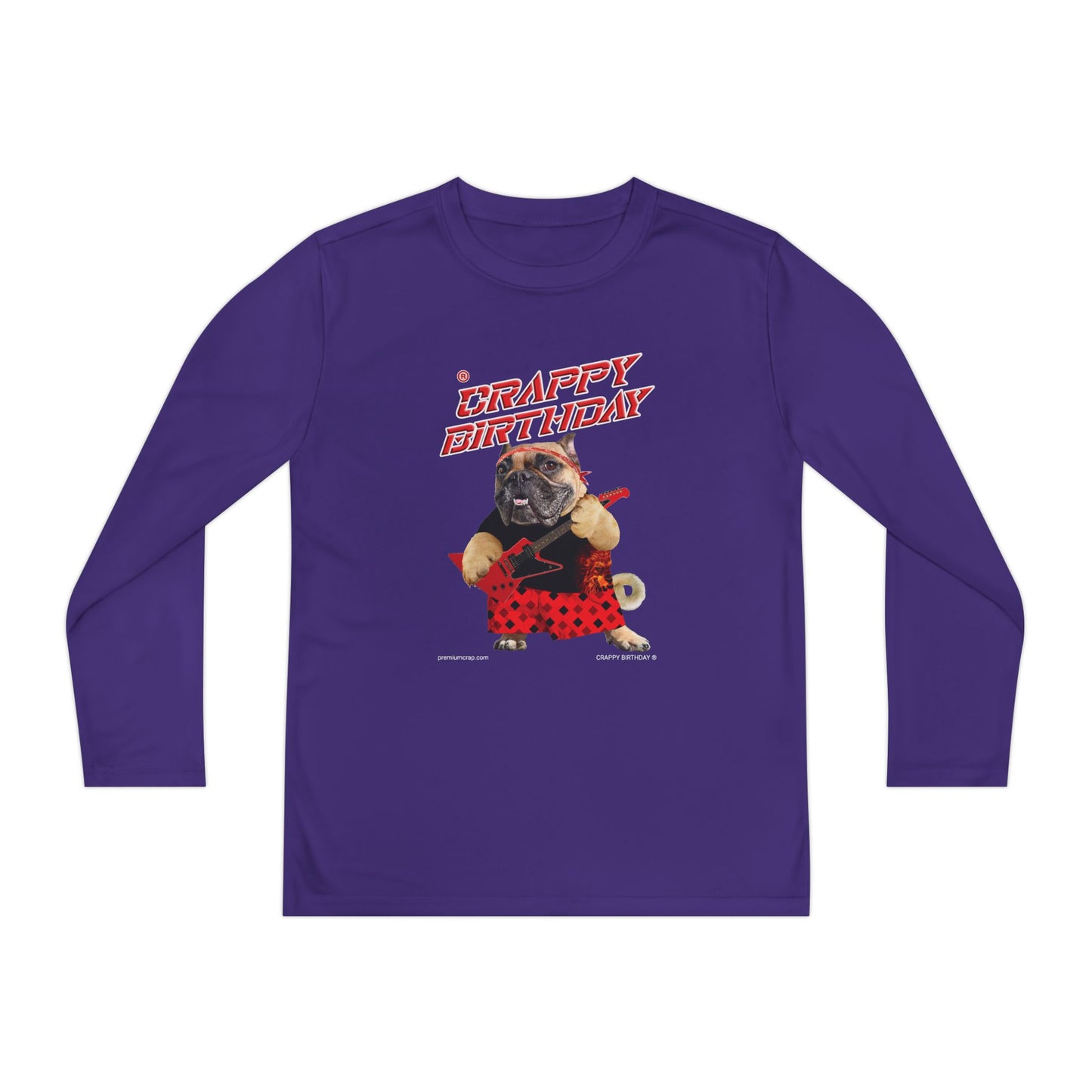 Crappy Birthday II Youth Long Sleeve Competitor Tee