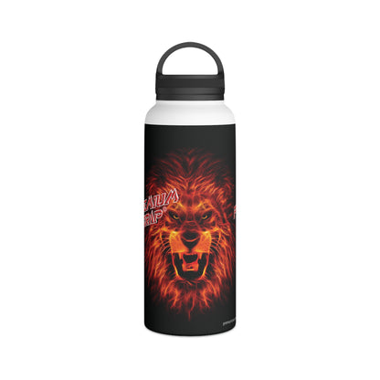 Premium Crap Stainless Steel Water Bottle, Handle Lid