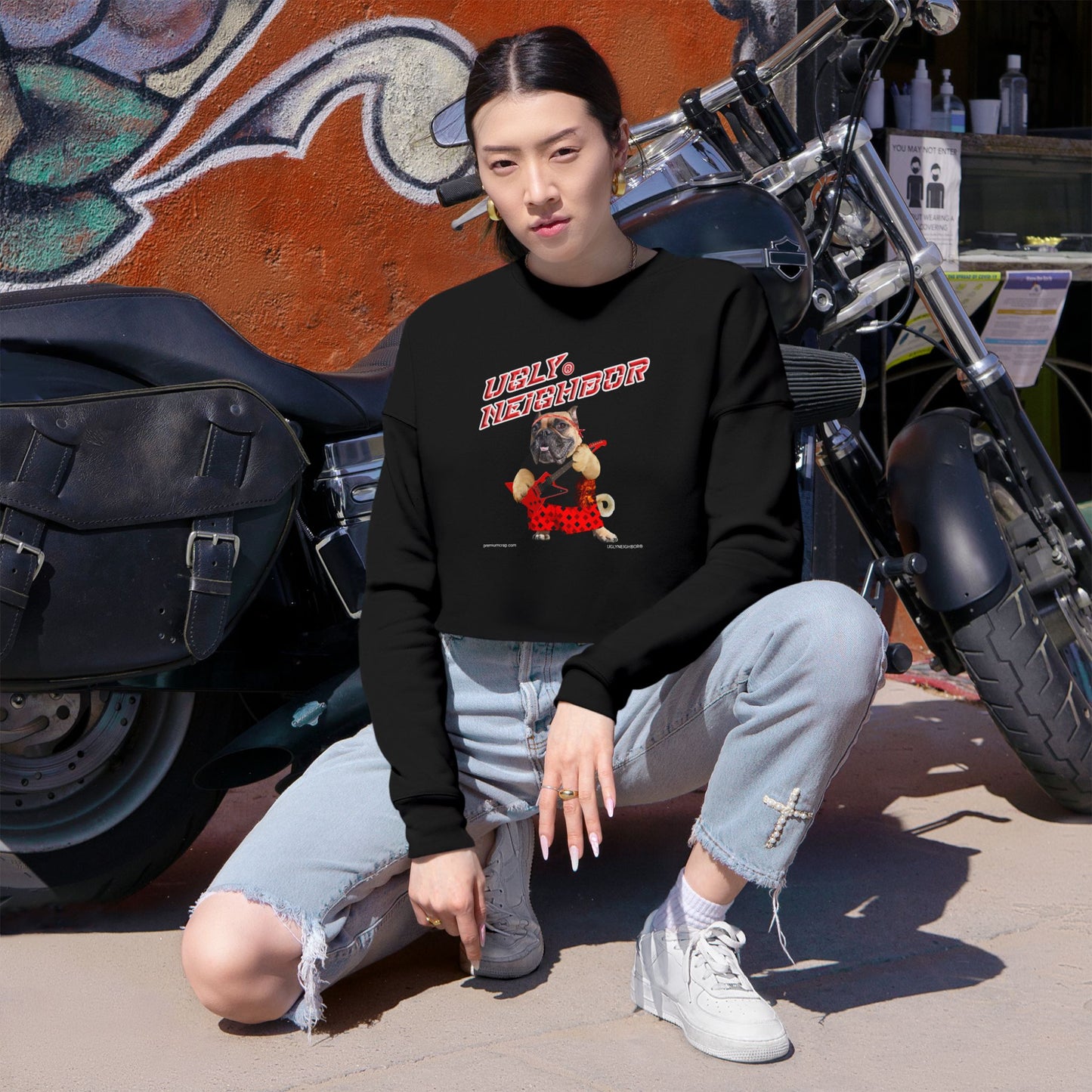 Ugly Neighbor II Women's Cropped Sweatshirt