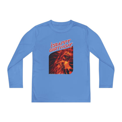 Crappy Birthday Youth Long Sleeve Competitor Tee