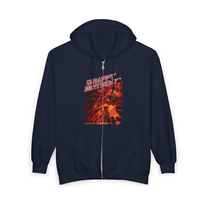 Crappy Birthday Heavy Blend Full Zip Hooded Sweatshirt