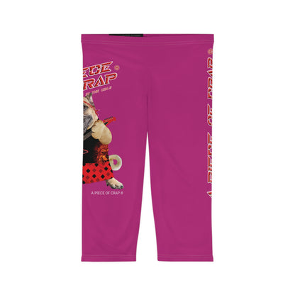 A Piece Of Crap II Women’s Capri Leggings - Pink